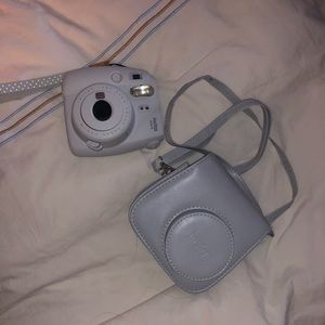 Grey instax mini Polaroid camera 📸